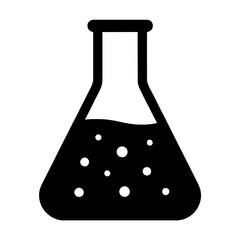 Laboratory Flask with Bubbles – Representation of Science, Experimentation, and Chemical Reactions