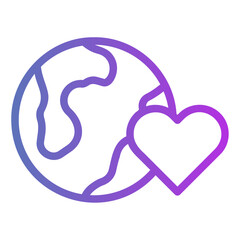 mother earth day Gradient icon