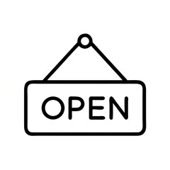 OPEN Sign a Welcoming Symbol of Accessibility and Invitation