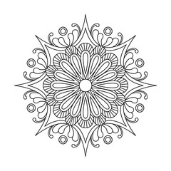 Enchanted Tribal Energy Mandala Coloring Book Page