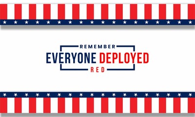 Remember Everyone Deployed design concept , vektor ilustration