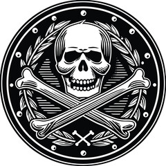 pirate skull and crossbones