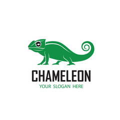 chameleon reptile icon isolated on white background