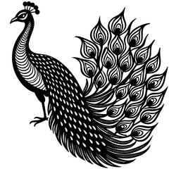 Fototapeta premium peacock feather vector