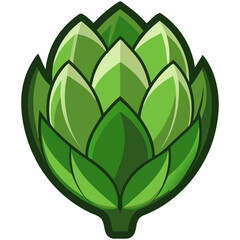 Artichoke vegetable green vector illustration
