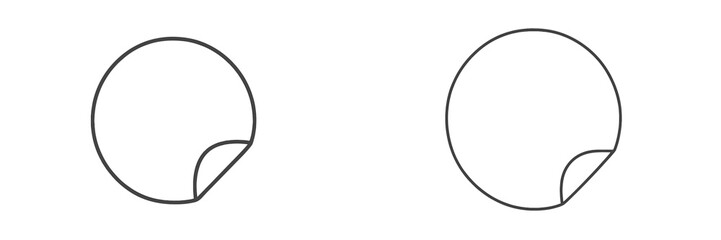 Two simple circular shapes with curved corners, illustrating minimalistic design in a clean composition