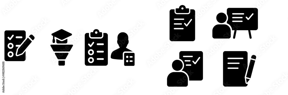 Poster Creative process of project planning with checklists and collaboration in an educational setting during daytime