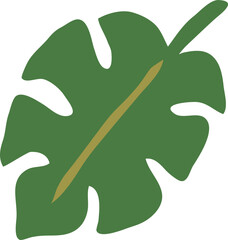 열대 여름 나뭇잎03 (일러스트)