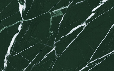Spider Green Marble &ndash; Deep Green Marble with Striking White Veins in Web-like Patterns