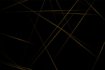 Abstract black with gold lines, triangles background modern design. Vector illustration EPS 10.