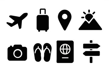 Travel essentials for a fun adventure at a scenic location during summer vacation