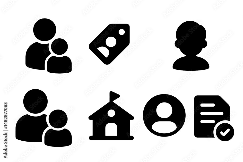 Poster family interaction and community engagement in a digital setting using icons for clear communication