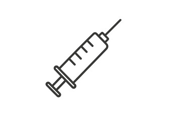 Syringe displayed with clear markings, used for vaccinations in medical settings
