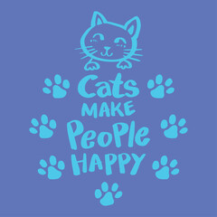 Playful and heartwarming cat sketches ideal for t-shirts and children's wear
