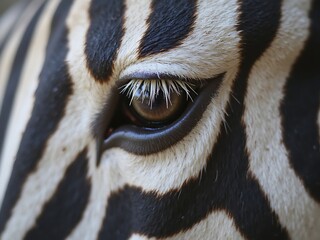 Stylish Zebra in 3D Goggles Snacking