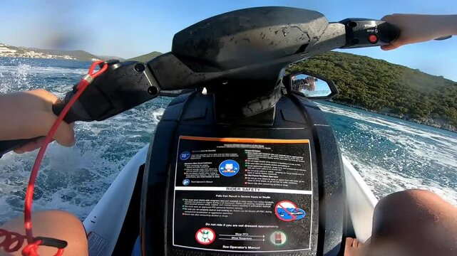 Extreme POV Jet Ski Ride on the Open Sea
