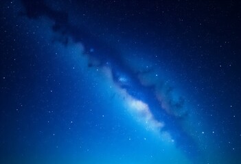 Summer night with glowing stars.