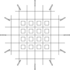 vector sketch illustration silhouette design decoration background pattern abstract modern minimalist line 