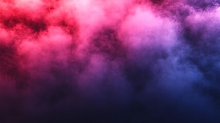 Obraz premium Pink blue smoke clouds, abstract background