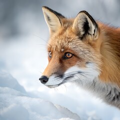 Obraz premium red fox portrait