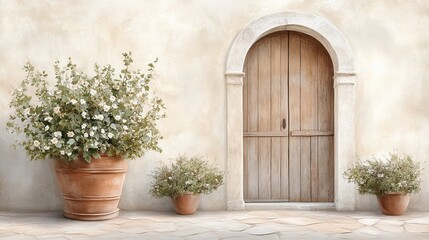 Fototapeta premium Old town architectural views italy painting inspirations for holiday vacations in captivating environments