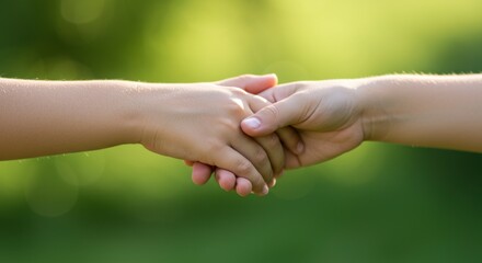 Emotional connection between friends outdoor setting close-up photography natural light handholding unity and support