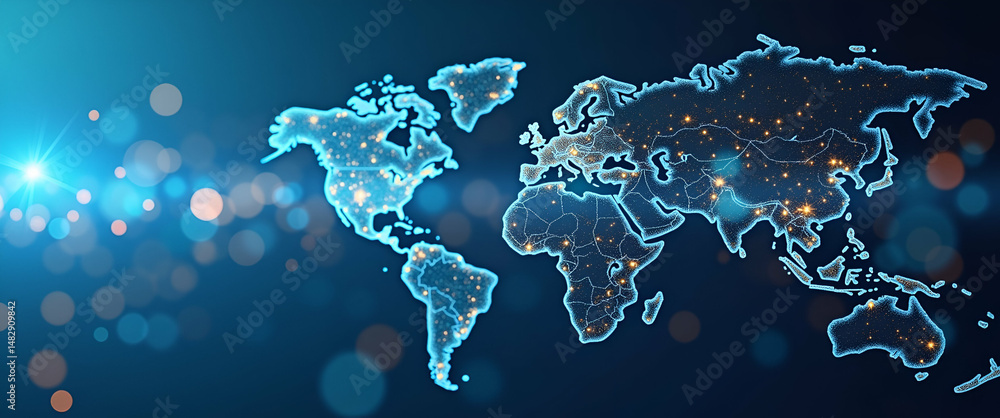 Poster high resolution visual of global trade agreements impacting regulatory harmonization, export-import 