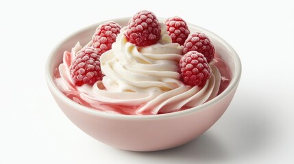 A tall glass filled with creamy vanilla ice cream topped with a rich, dark berry sauce and fresh blackberries.