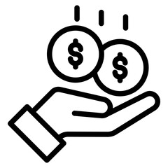 Earnings icon vector illustration