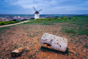 Windmills, Mota del Cuervo, Cuenca, Castilla la Mancha, Spain.