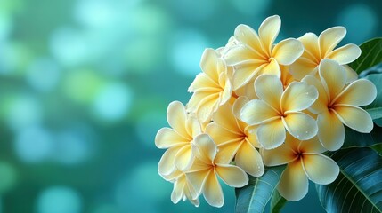 Fototapeta premium Blooming Plumeria Bouquet