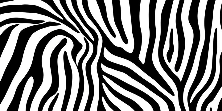 Elegant black and white zebra stripe pattern background vector illustration,  surface,  monochrome