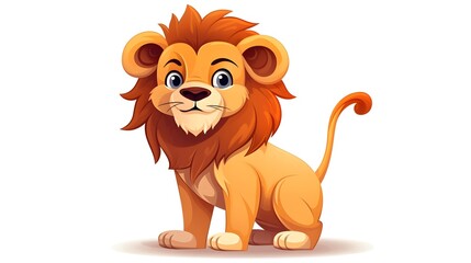 Professional Lion Character Cartoon Vector Illustration for Projects and Designs