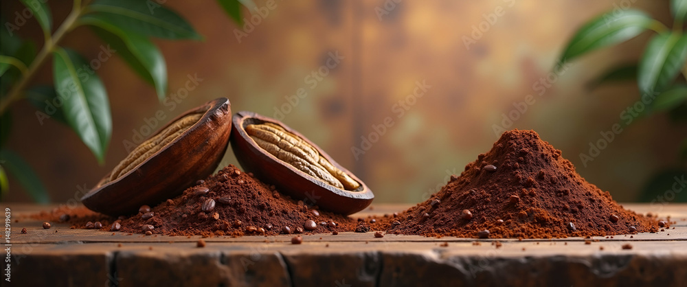 Poster cocoa price fluctuations: a whimsical view of highs and lows in commodity markets - ideal for financ