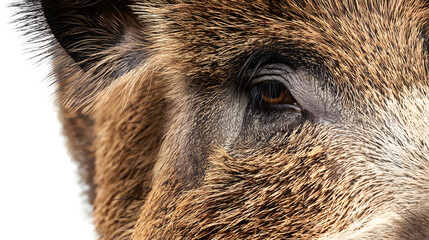 A pig's eye is shown in detail