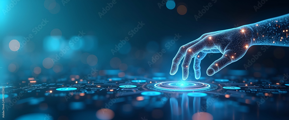 Poster revolutionizing photo stock: ai-powered customization innovations with machine learning for hyper-pe
