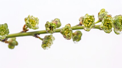 Pictures Showing Macro Details and Textures of Flowers on White Background: Modern, Elegant, and Visually Appealing for Creative Projects