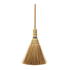 Traditional Broom Natural Cleaning Tool Made from Straw and Wood - Perfect for Home Cleaning