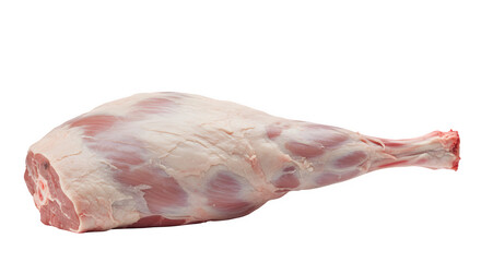 Raw Lamb Leg Isolated on White Background, Fresh Lamb Leg Cut Perfect for Meat Advertisements, Premium Lamb Leg Ideal for Recipes, lamb leg PNG image