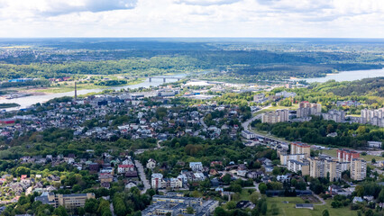 Lithuanian Urban Landscape: Kaunas City Panorama