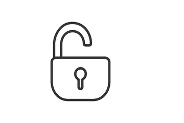 Unlocking security with a simple padlock symbol representing access and freedom in a digital world