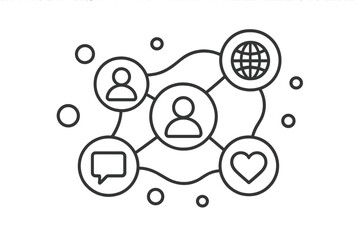 Connecting people through digital networks fosters community engagement and communication in the modern world