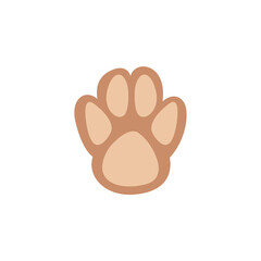 Obraz premium Cartoon animal paw print