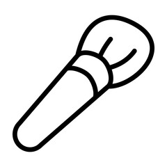 Makeup Brush Vector Line Icon Design
