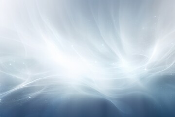 A series of shimmering white light streaks extending outward, surrounded by a soft mist of glowing particles