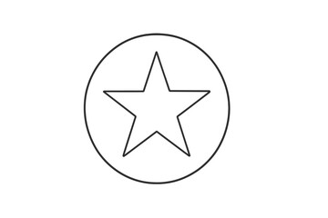 Iconic star emblem with a circular outline symbolizing creativity and unity in design