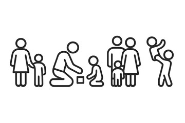 Family gathering at a park with children playing and adults interacting in a cheerful environment