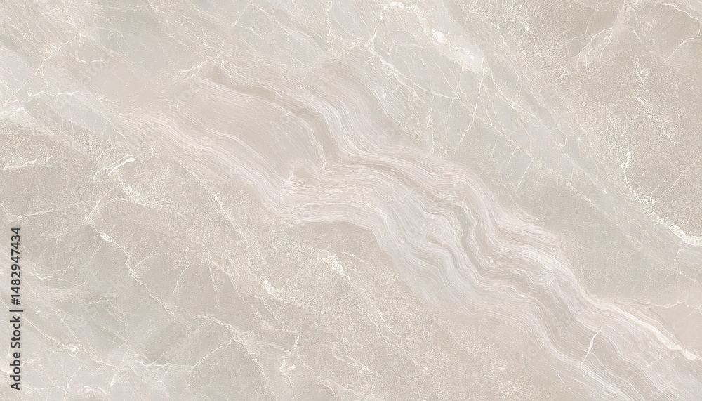 Fototapete soft beige marble texture with subtle veining and wavy mineral patterns ideal for luxury branding, w