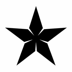 Fototapeta premium star silhouette icon on white background