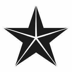 Obraz premium star silhouette icon on white background